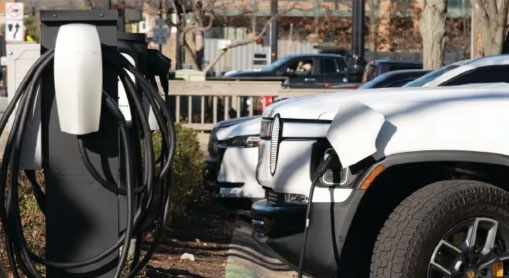 EV charging stations at commercial site